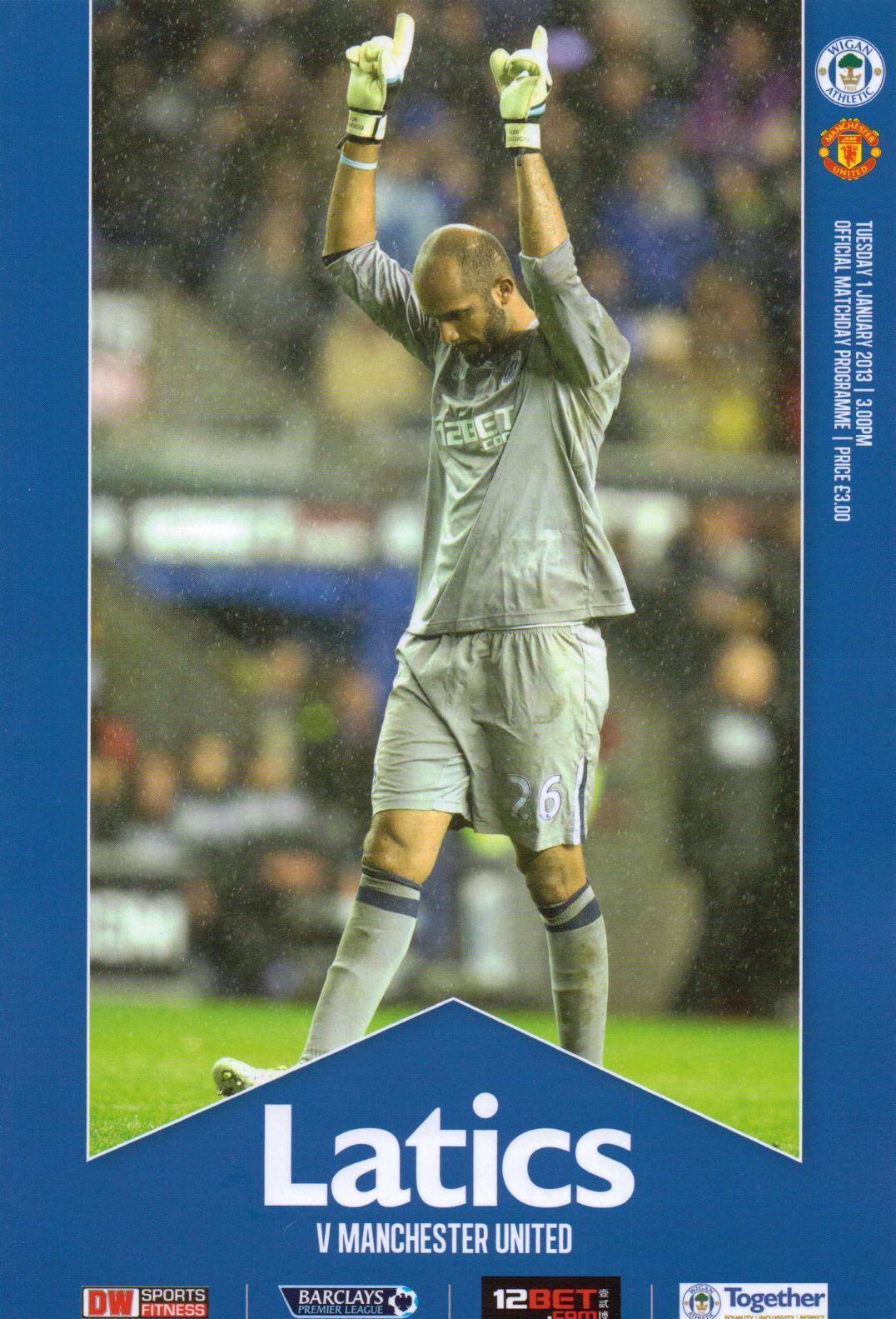 WIGAN ATHLETIC v MAN UTD 2012/13